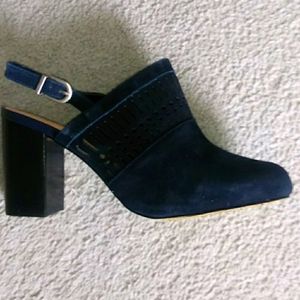 Slingback mule shoes